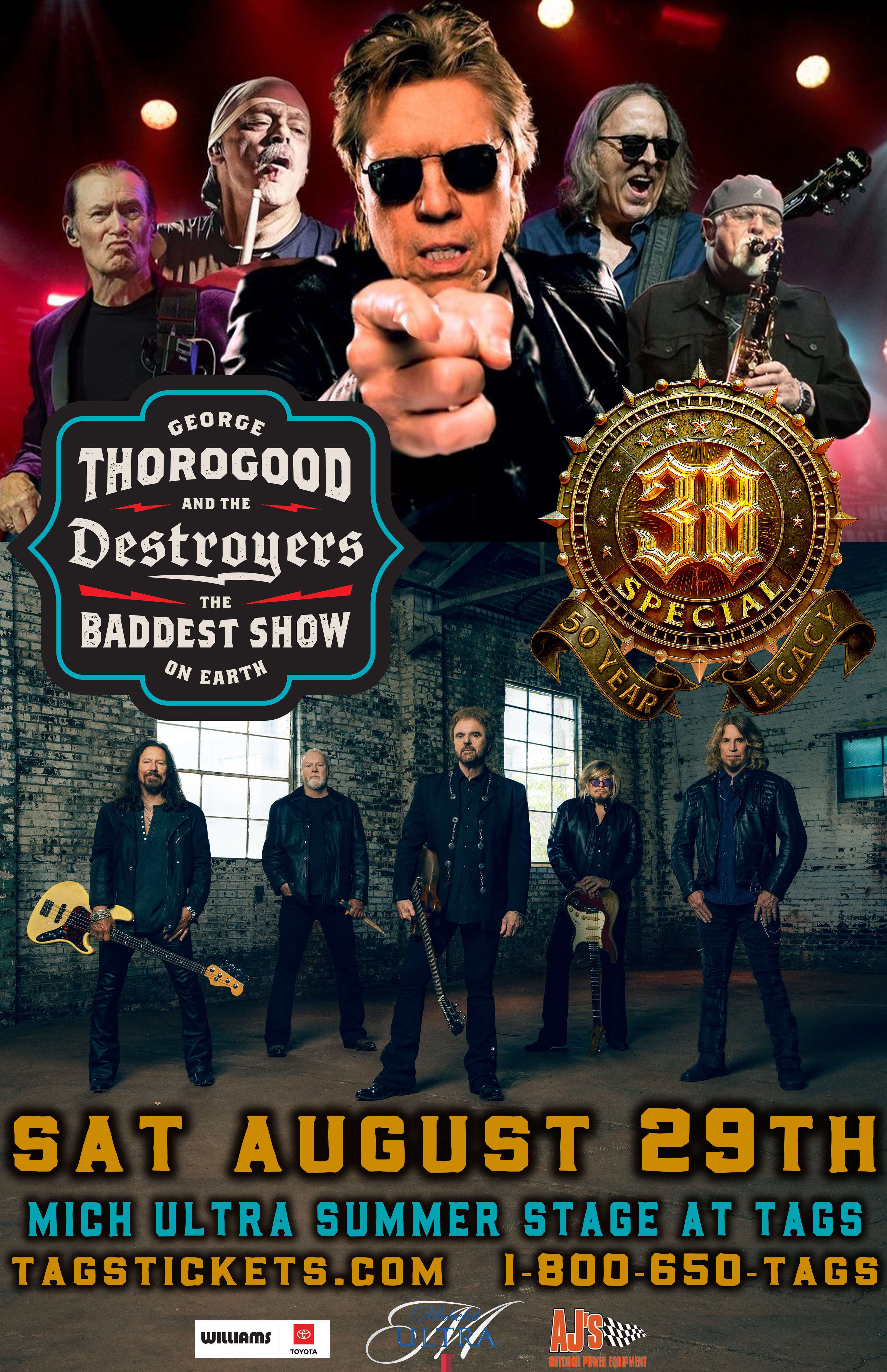 George Thorogood and the Destroyers and 38 Special - August 29th